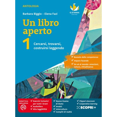 Un libro aperto - Volume 1 + Bussola delle competenze 1 + Quaderno delle competenze 1